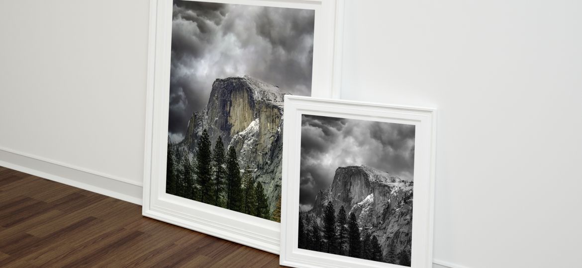 Half Dome DOUBLE-RIGHT-POSTER-FRAME-MOCKUP